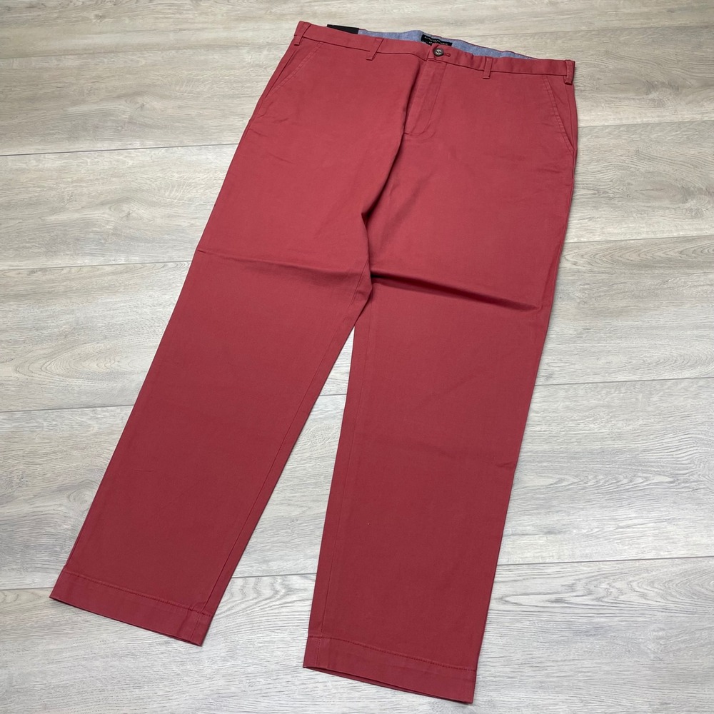 Banana Republic Mason Chino Pants Mens 38x32 Soho Rust Red Stretch S/338337